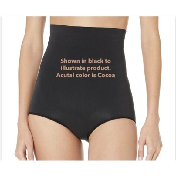 NIB SPANX Super Control Higher Power Brief High-Waisted Panty in Cocoa Size A - Picture 4 of 5